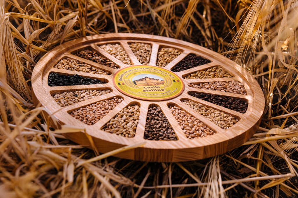A showcase of Castle Malting's diverse specialty malt portfolio, reflecting over 150 years of malting expertise as a Soufflet Malt heritage brand.