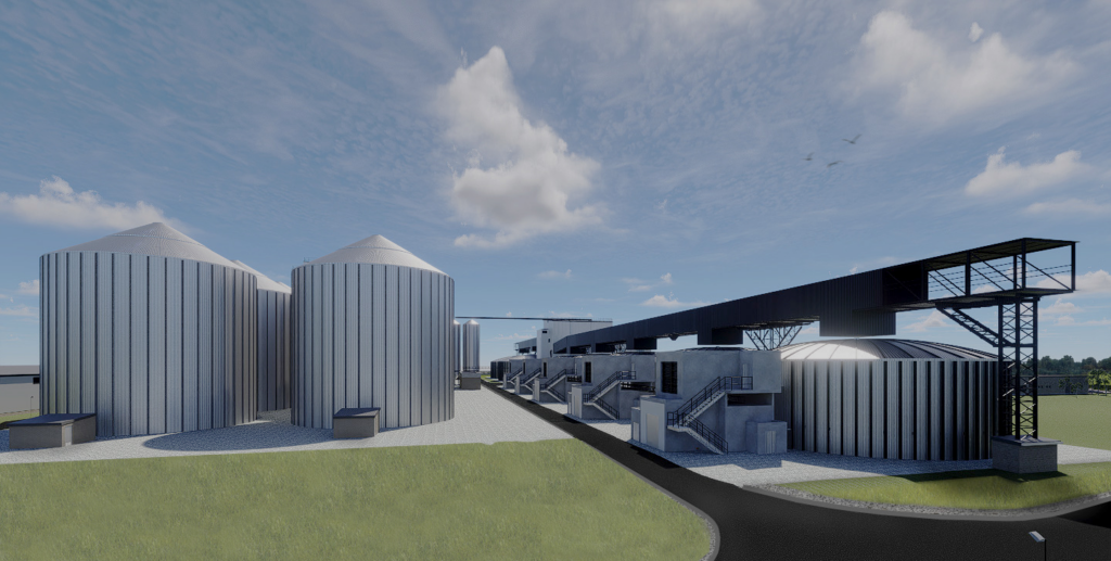 A modern malt production facility showcasing the advanced infrastructure and innovation of a leading international malting company
